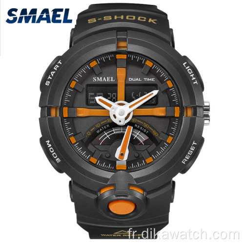 SMAEL Marque Mode Hommes Sport Montres À Quartz Hommes